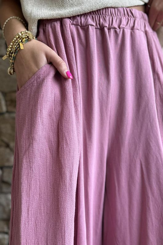  Jo Jo Quirky Hopsack Crop Pant Indian Pink